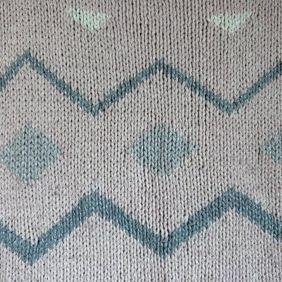 Country Concepts sweater vest women SILK M pink pastel geo‎ print VTG 1980's Y2K - Picture 2 of 5